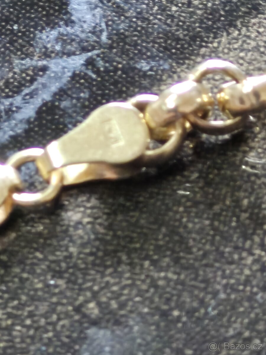 Zlatý řetízek 14k - 4