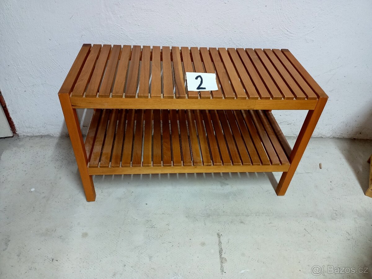 Prodám 4 x hezké lavičky-skřínky-stolky - 4