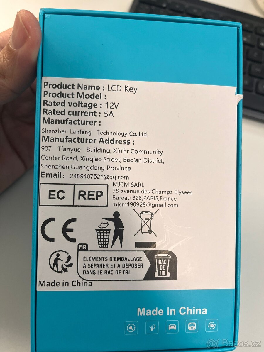 Nový SMART LCD KLÍČ CF920 – bezklíčový vstup - 4