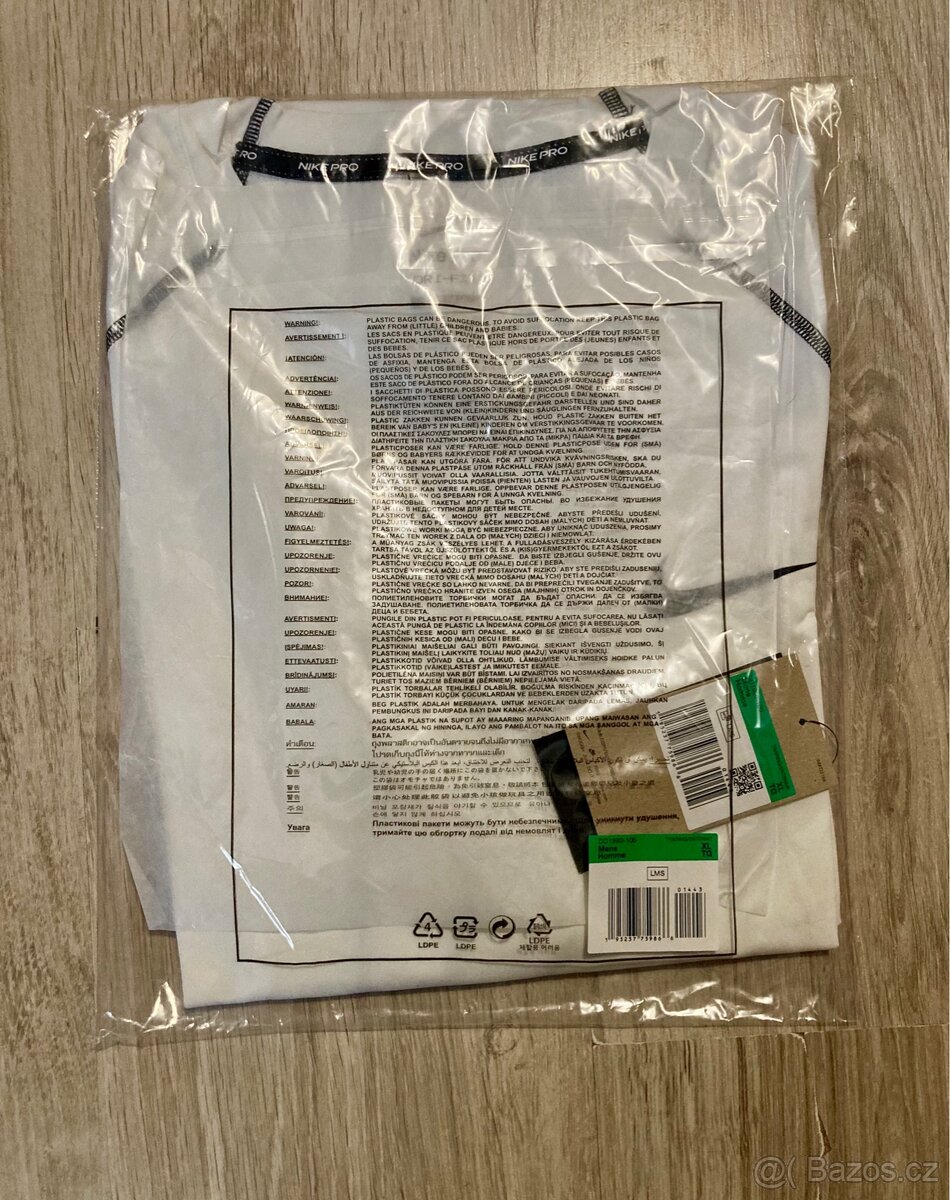Termotriko Nike Pro Bílé XL - 4
