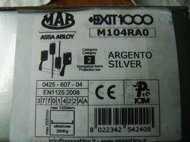 MAB ASSA ABLOY exit 1000 - 4
