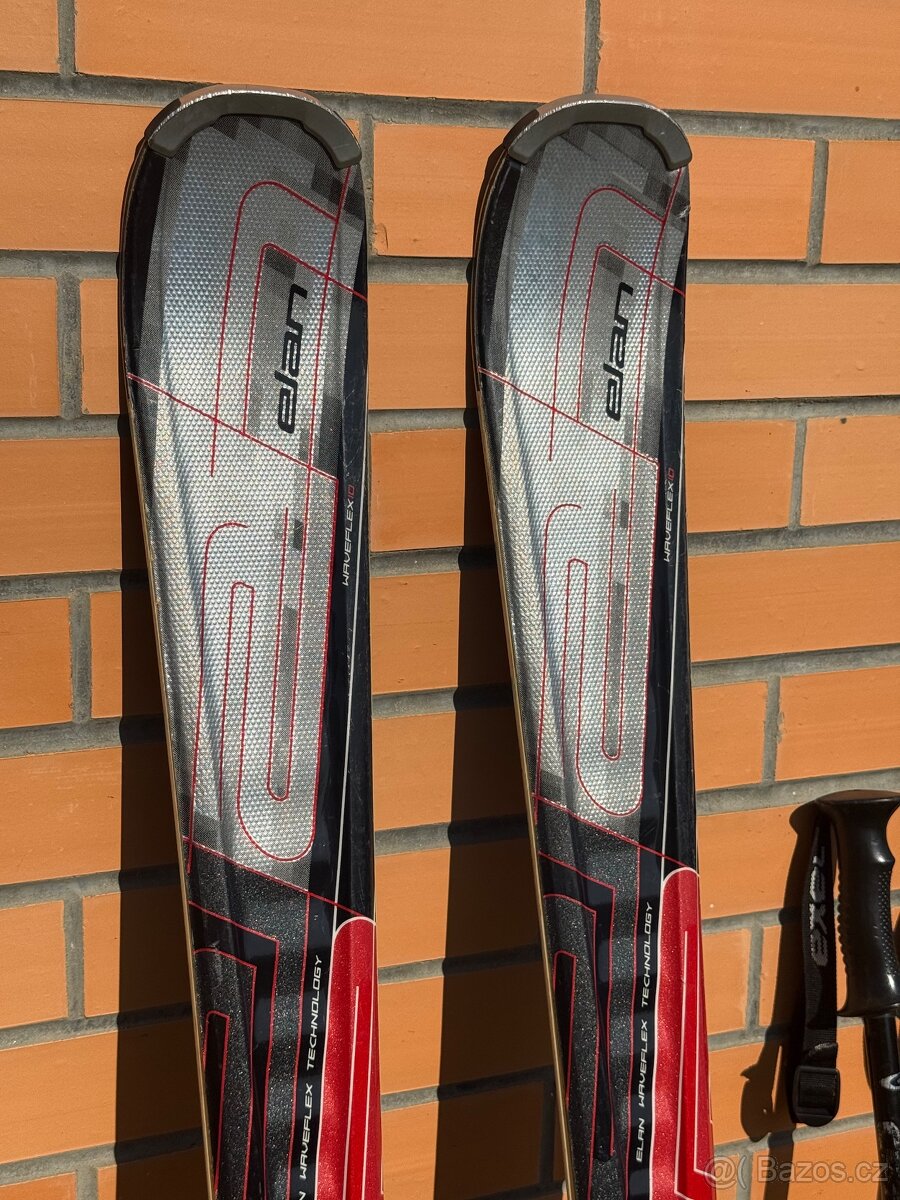 Lyže Elan Waveflex 168 cm + hůlky 130 cm - 4