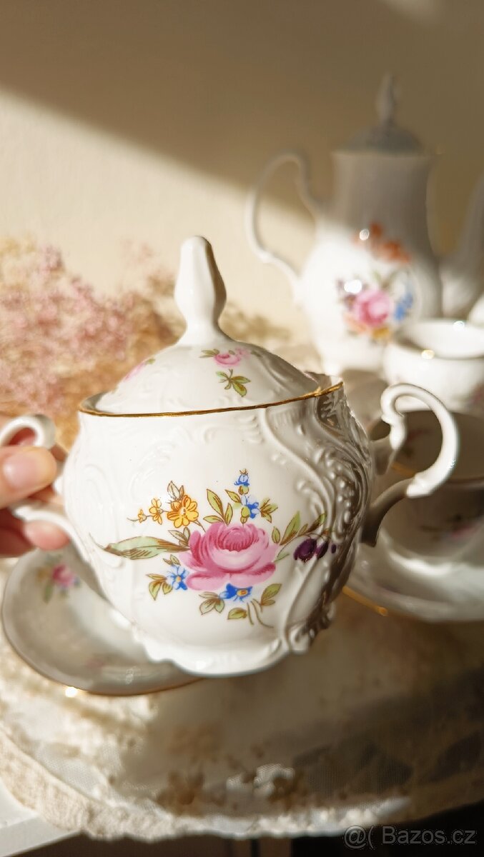 Čajový set Bernadotte Míšeňská růže - 4
