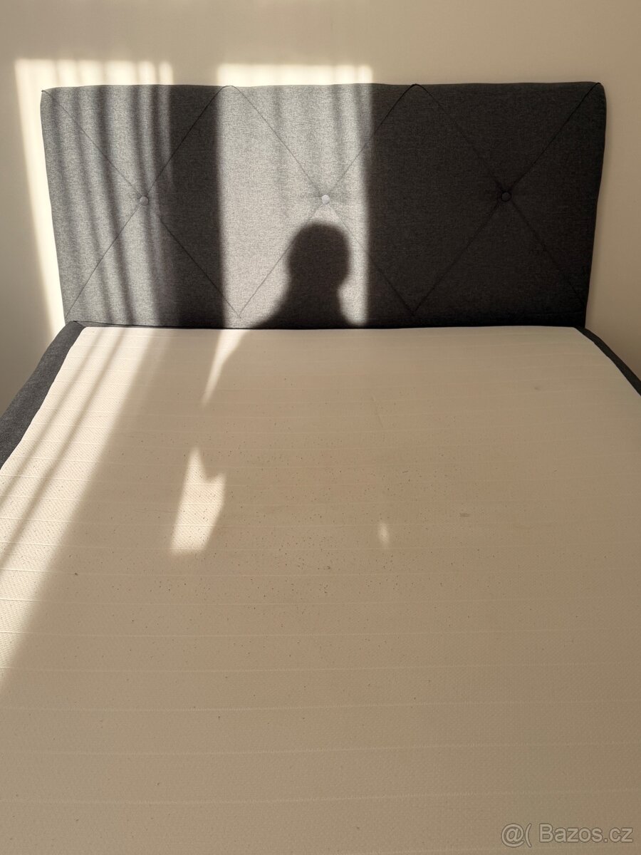 Boxspring postel s úložným prostorem 140x200 - 4