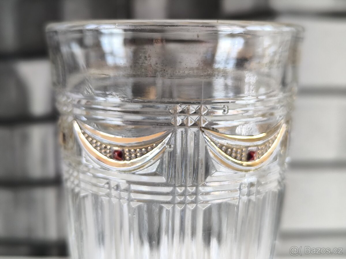 Starožitná sklenička - grogovka - 4
