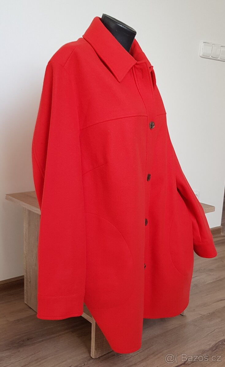 Dámský flaušový košilový kabát - SAMOON - vel.48. - 4