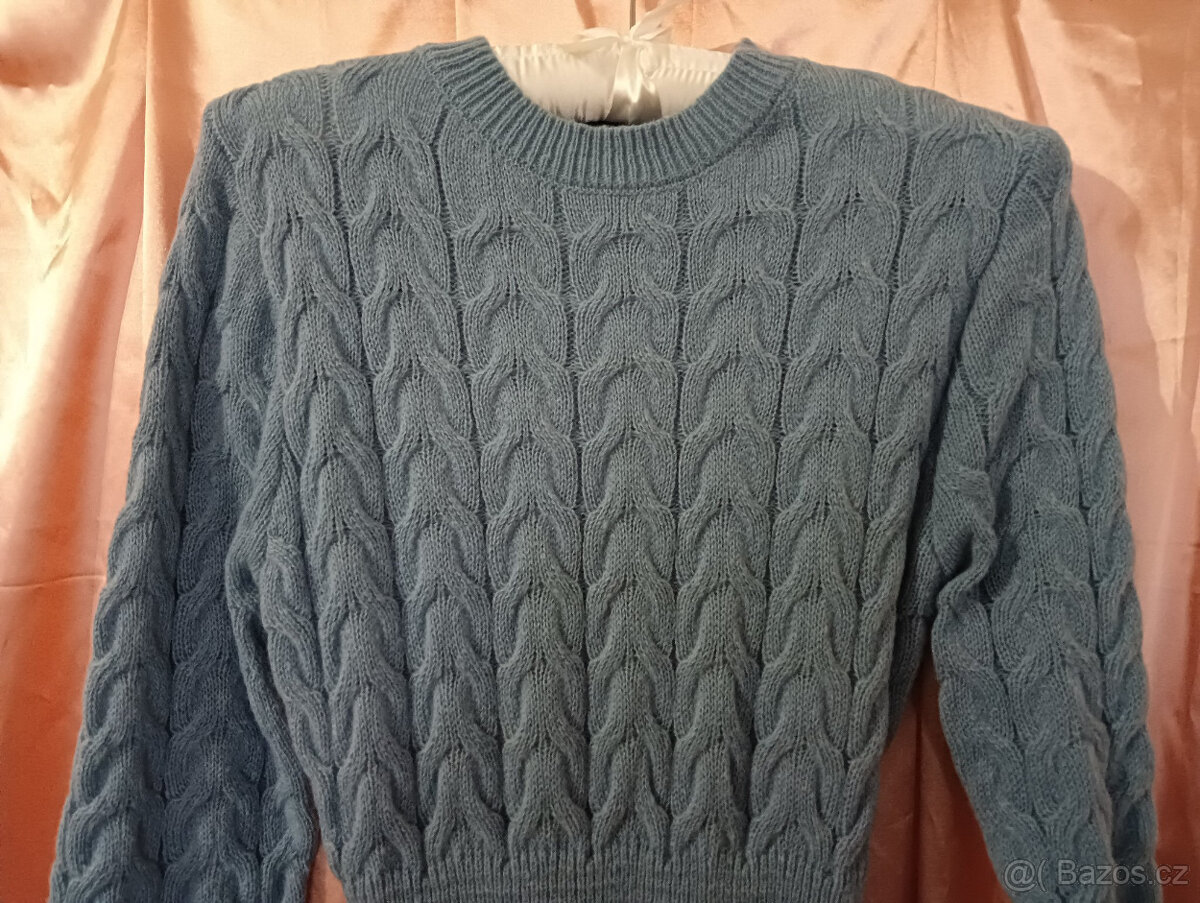 ♥️ Sexy dámské pletené úpletové teplé šaty copánky - nové ♥️ - 4