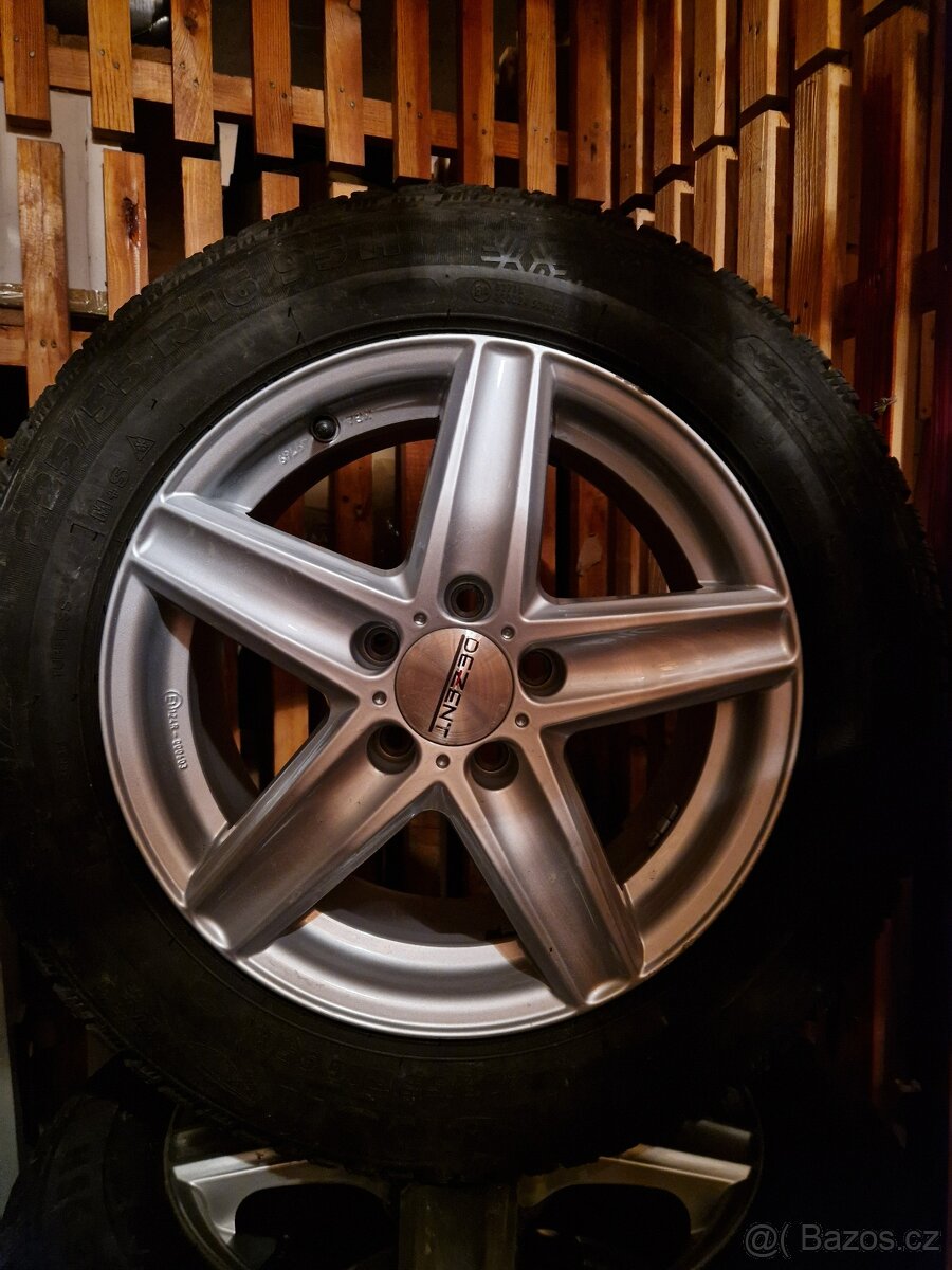 Prodám zimní pneu Kormorán na al. kolech r.16 Dezent - 4