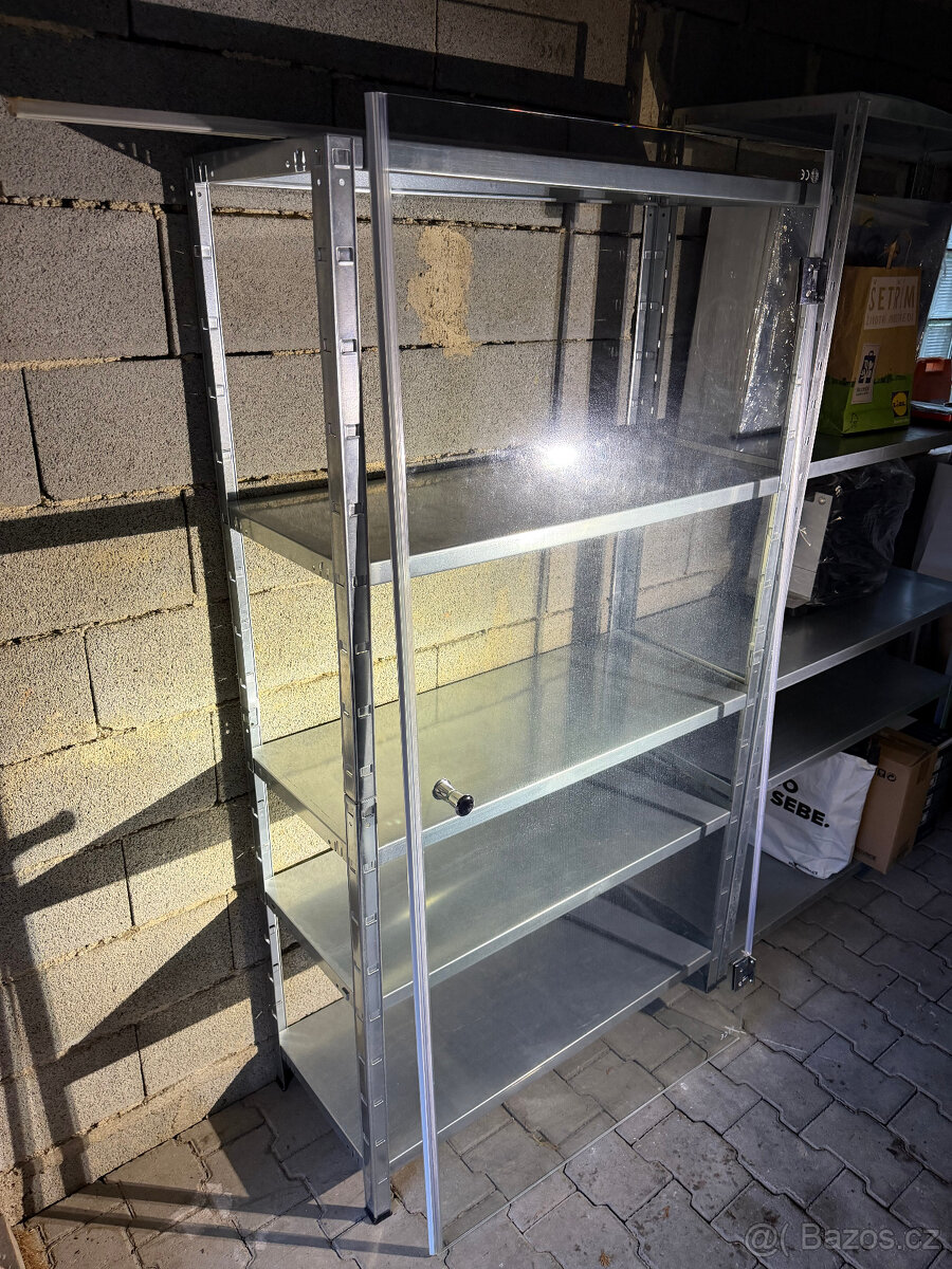 Skleněné sprchové dveře do niky, včetně pantů a madla - 4