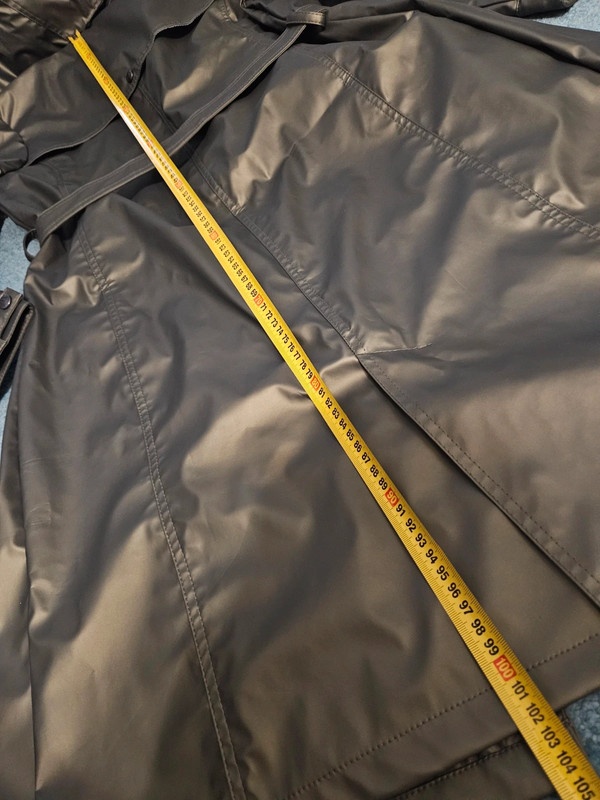 HUBLOT nepromokavý kabát do deště pláštěnka - khaki metalic - 4