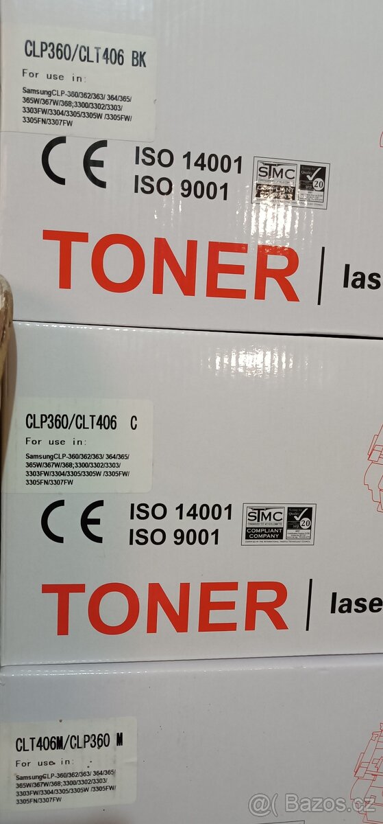 Toner Cartridge C CRG728BK - CLT406BK/CLP360 BK - 4