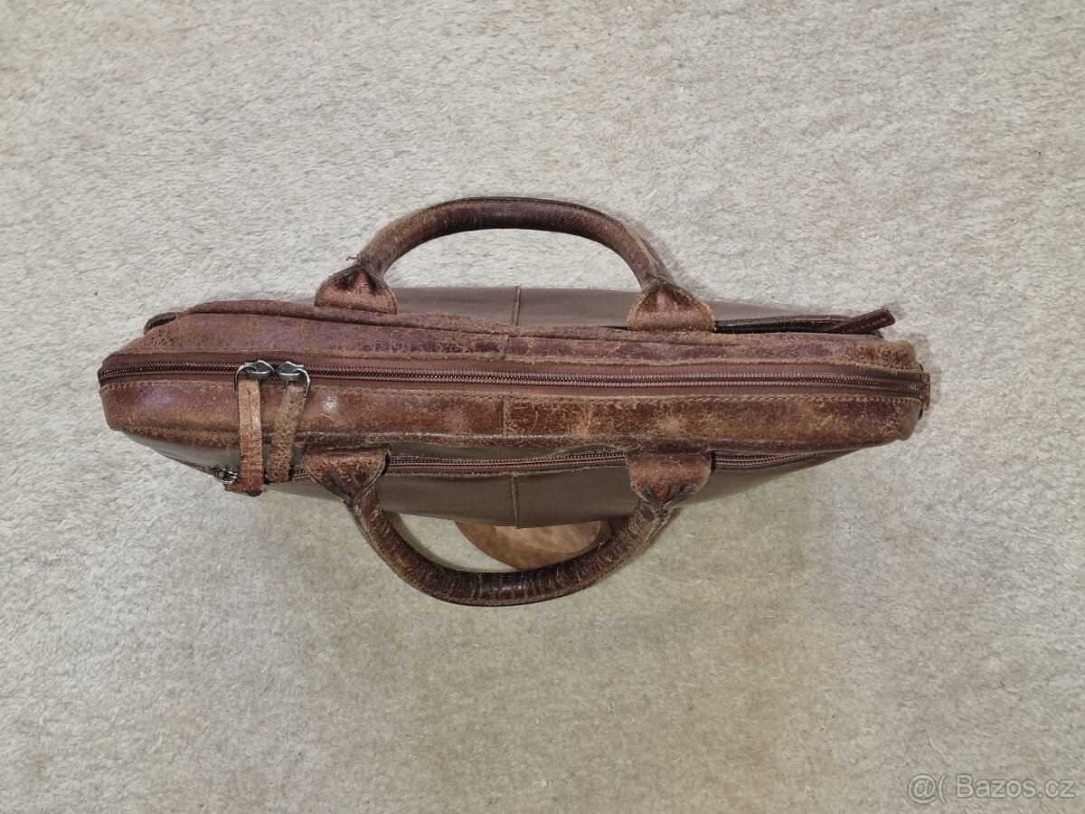 Kožená pánská taška (brašna) nejen na notebook - 4
