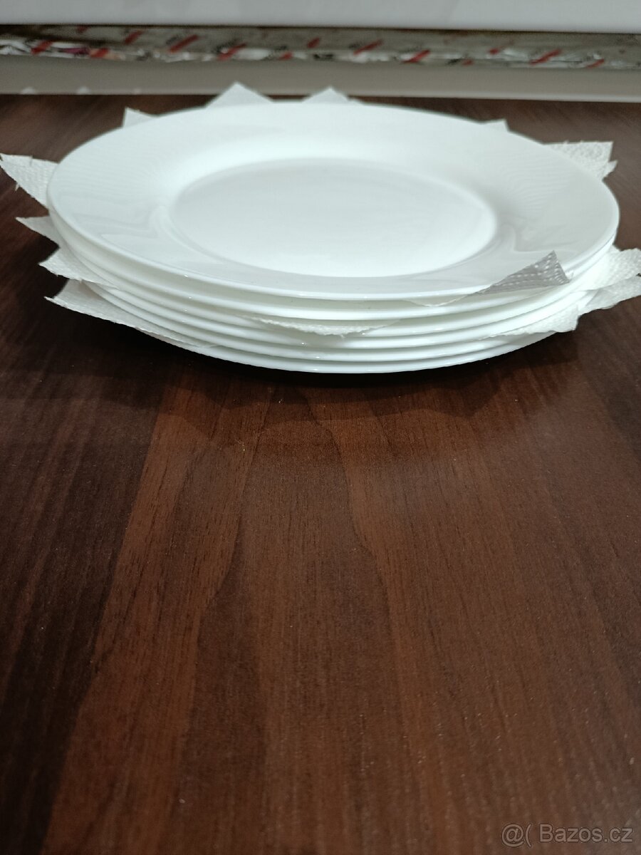 Talíře bílé, šedobílé - 4