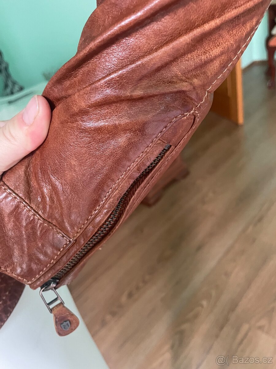 Krásná kožená bunda zn. Mauricius - 4