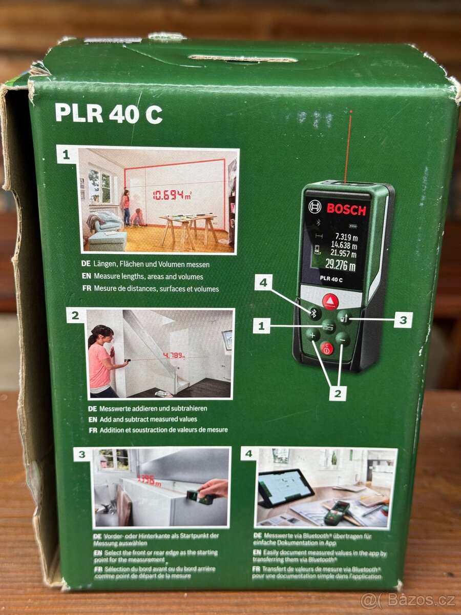 Bosch PLR 40C laserový dalkoměr. Nový - 4