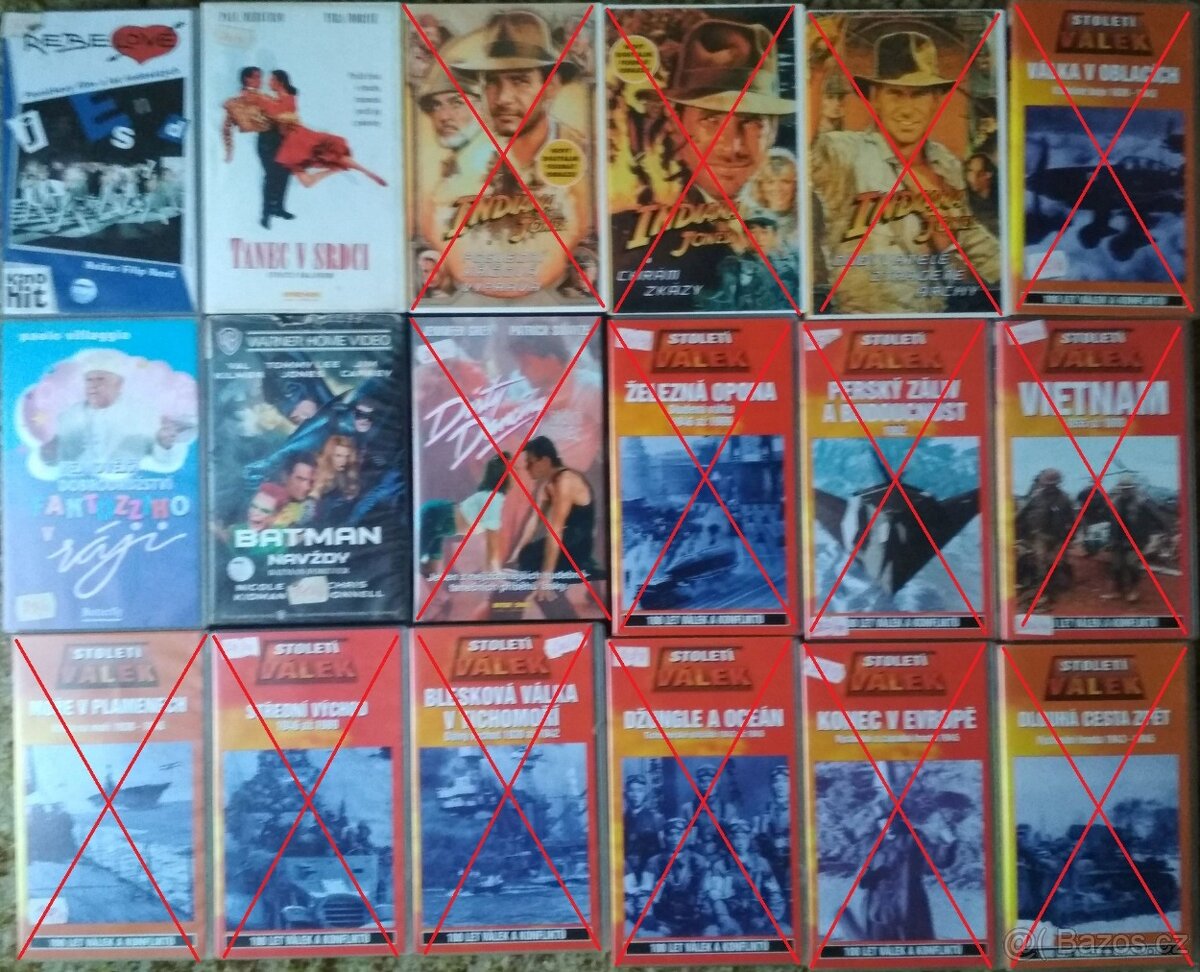 Originální VHS kazety - filmy, pohádky, dokumenty - 4