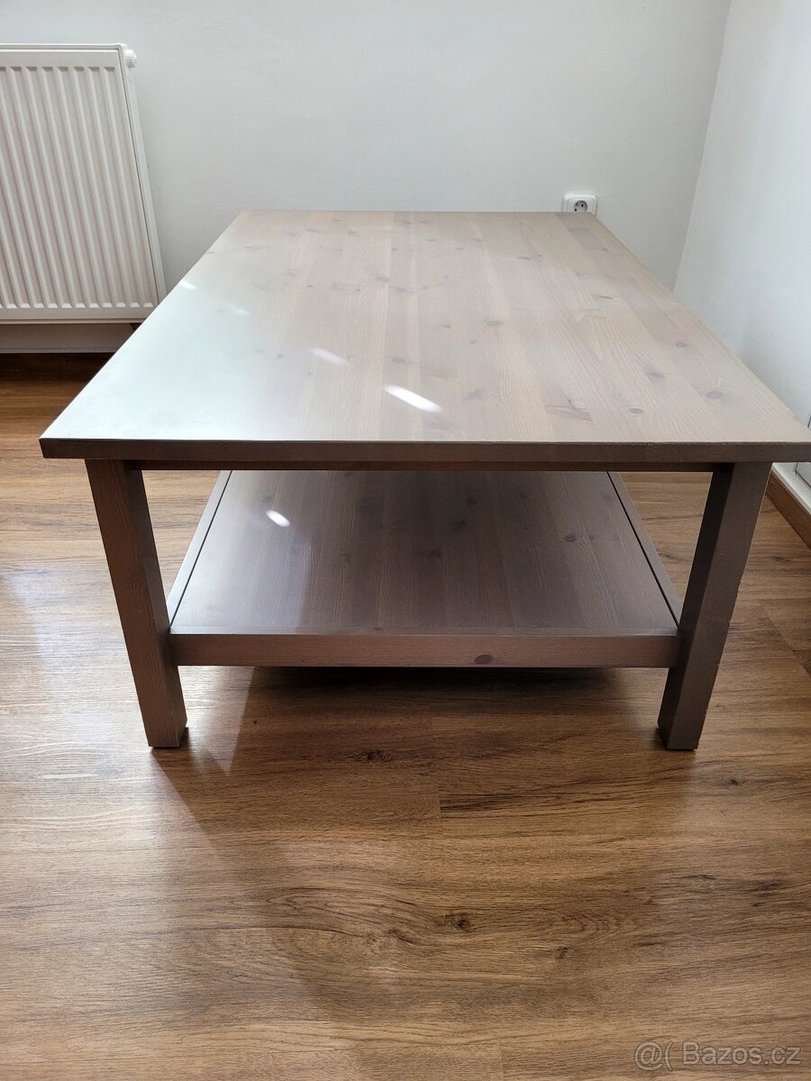 Konferenční stolek Hemnes IKEA šedobéžový - 4