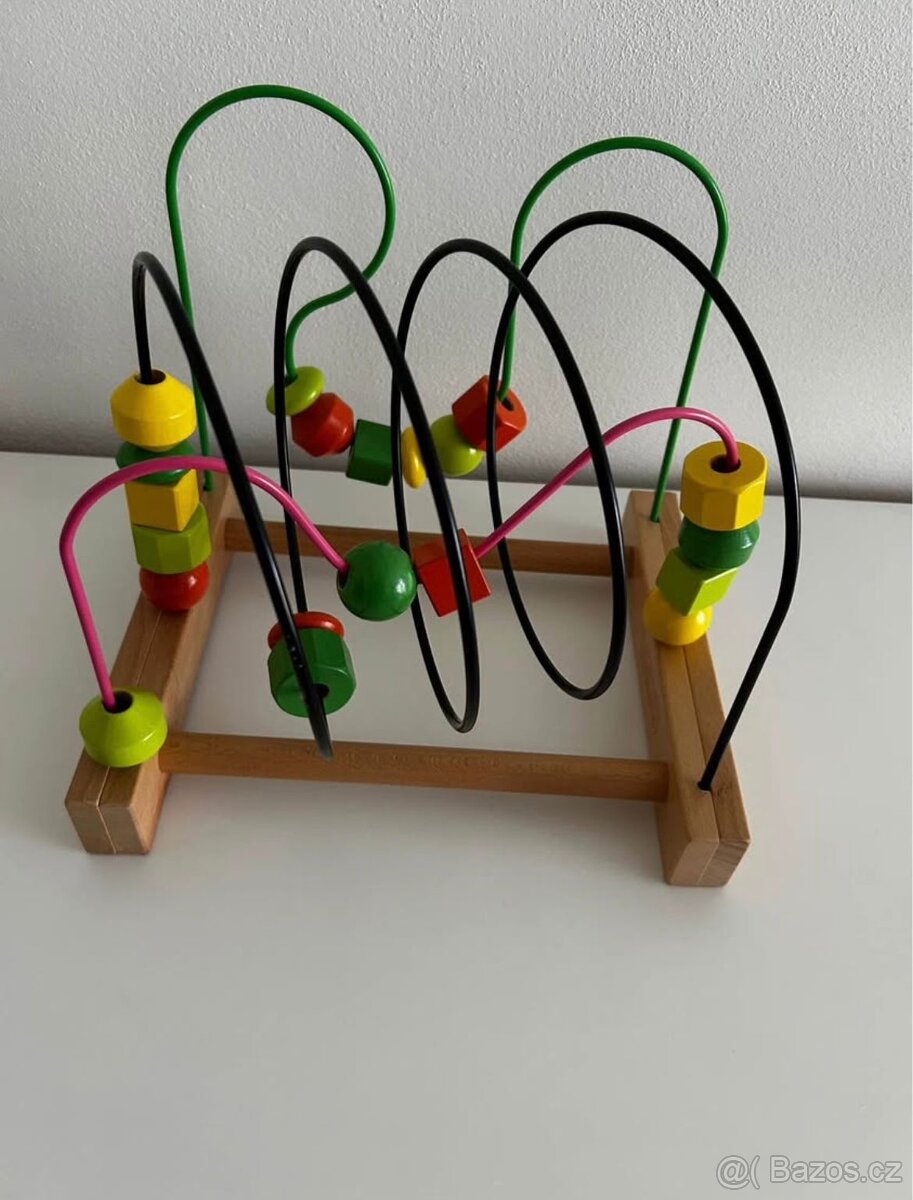 Dřevěná kuličková dráha a labyrint - 4