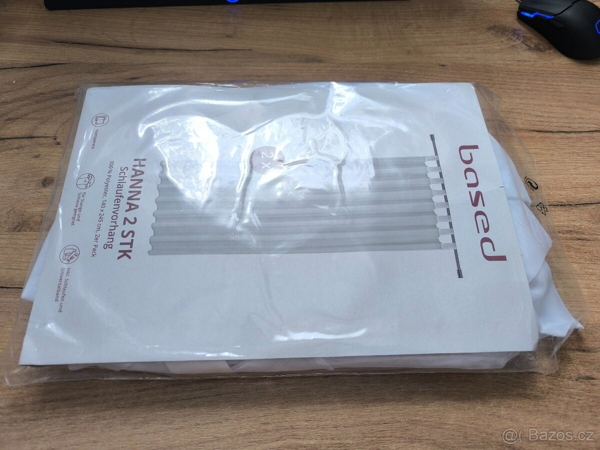 2x NOVÁ ZÁCLONA (bílá) 140 x 245 cm - 4