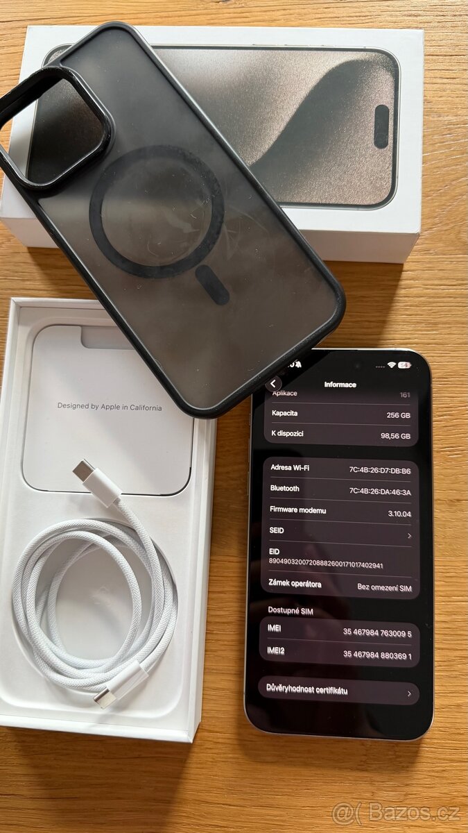 Iphone 15 pro max 256GB přírodní titan - 4