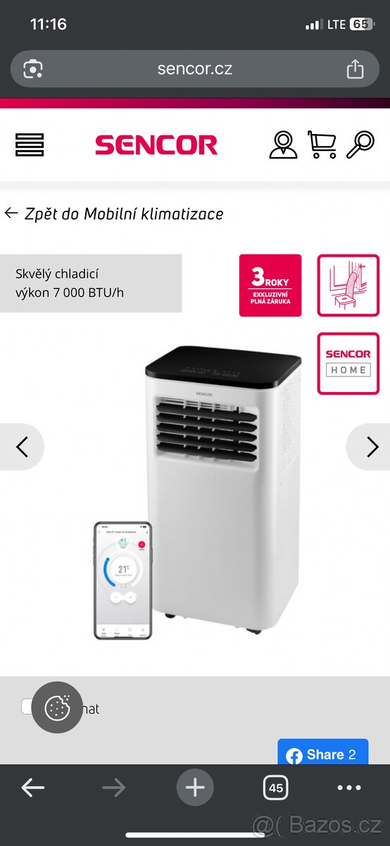 Mobilní klimatizace sencor - 4