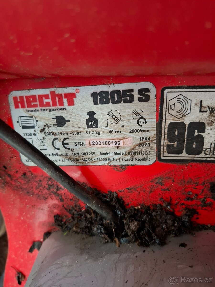 Poškozená sekačka Hecht, na díly - 4