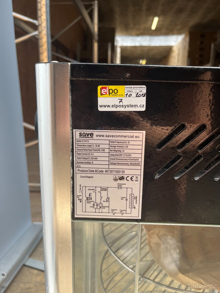 Vyhřívaná vitrína 108 l - 4