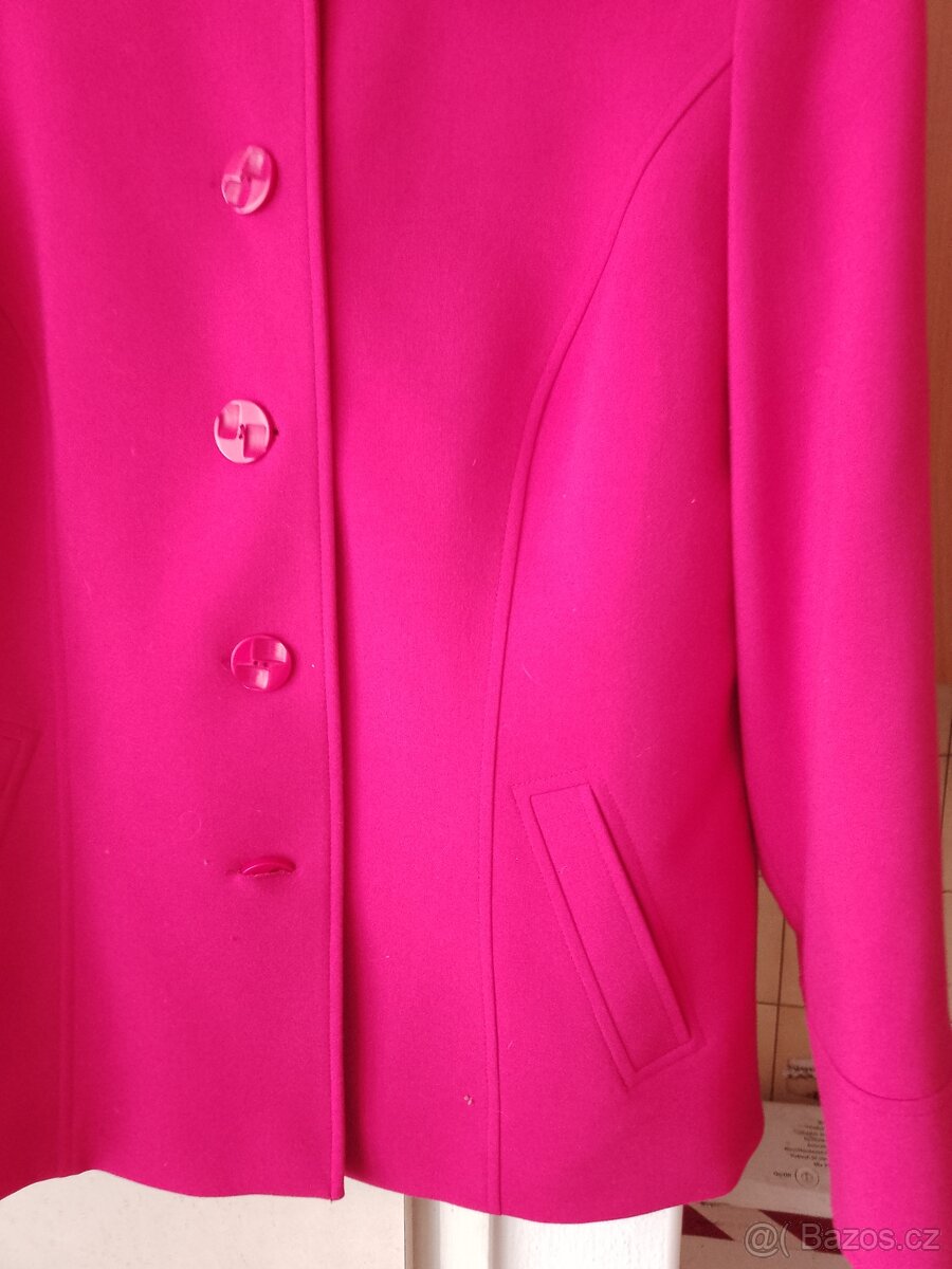 Dámský zimní kabát úplně červená - 4