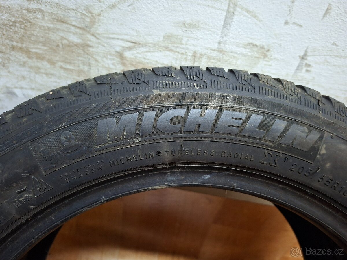 Zimní pneu 205/55/16 2xBridgestone, 2xMichelin - 4