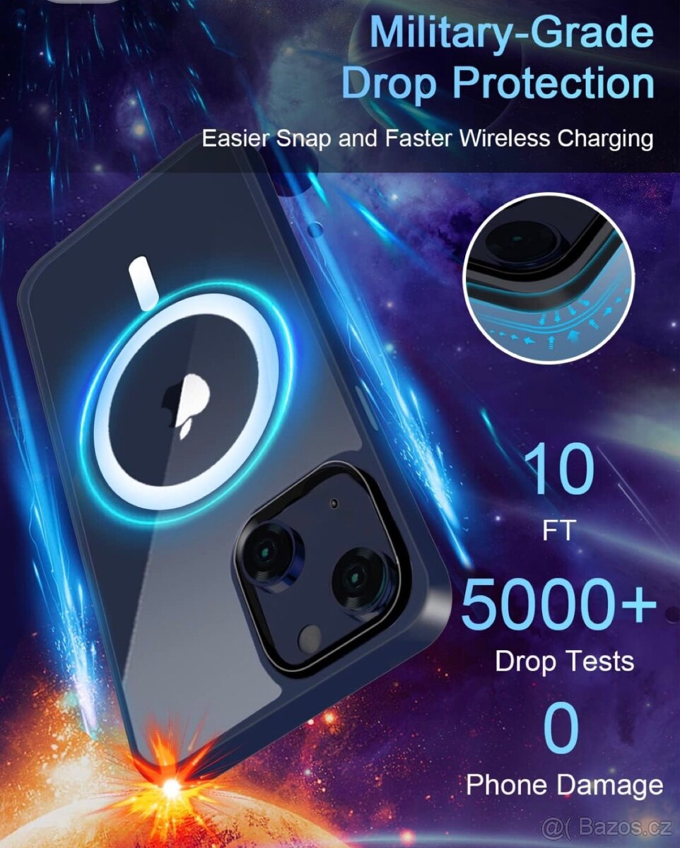 Pouzdro pro iPhone 14 Plus, 2x ochranné sklo + fotoaparát - 4