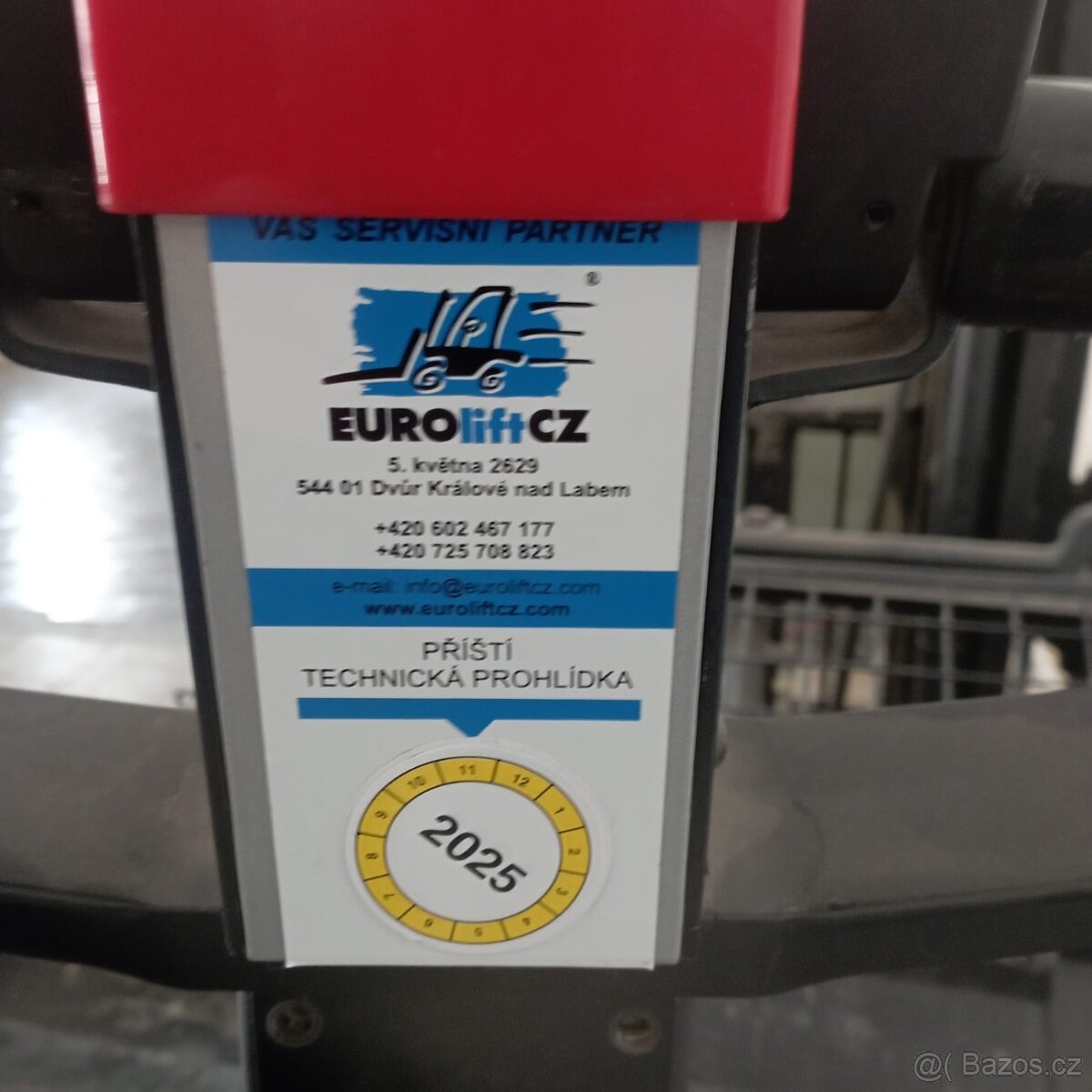 Ruční vysokozdvižný elektrický vozík BT RWE 120 - 4