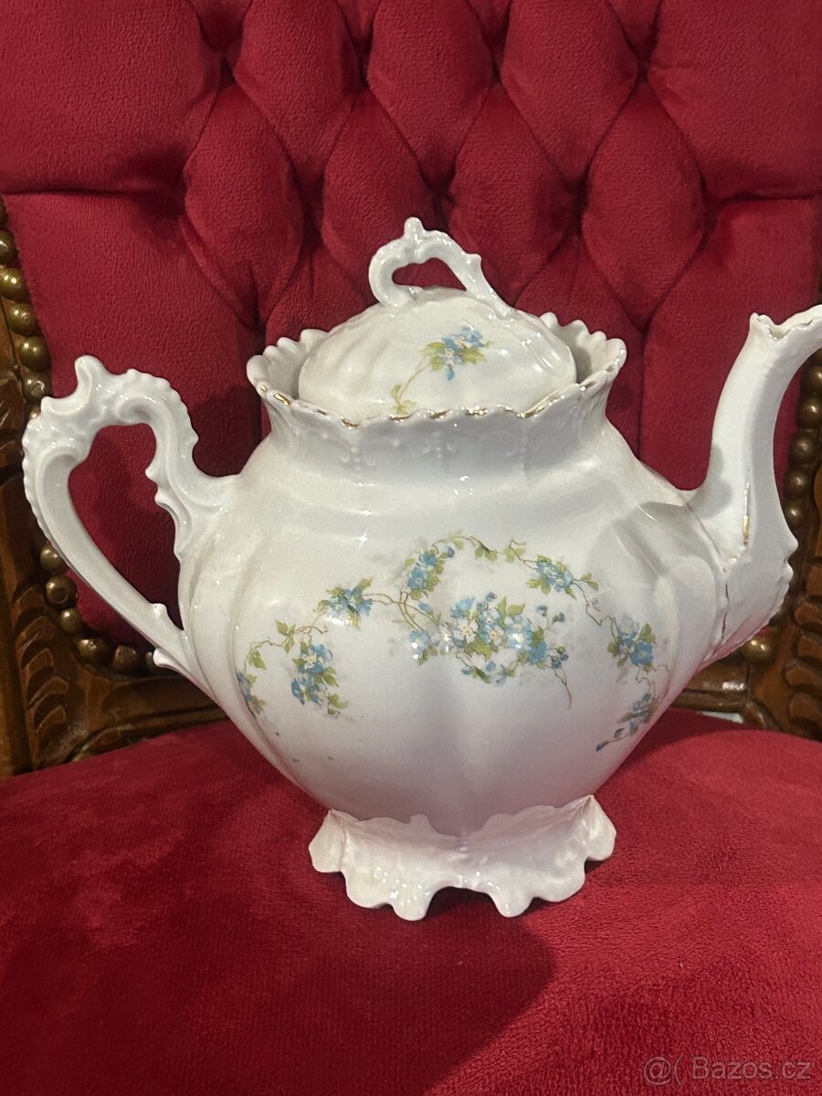 Starožitná porcelánová konvička M.Z. Austria - 4