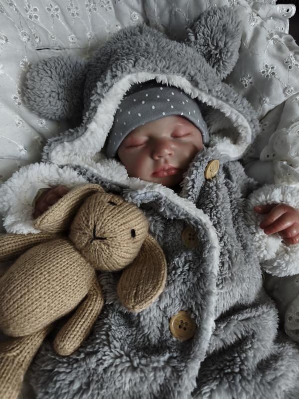 Huňatý kabátek s oušky - 4