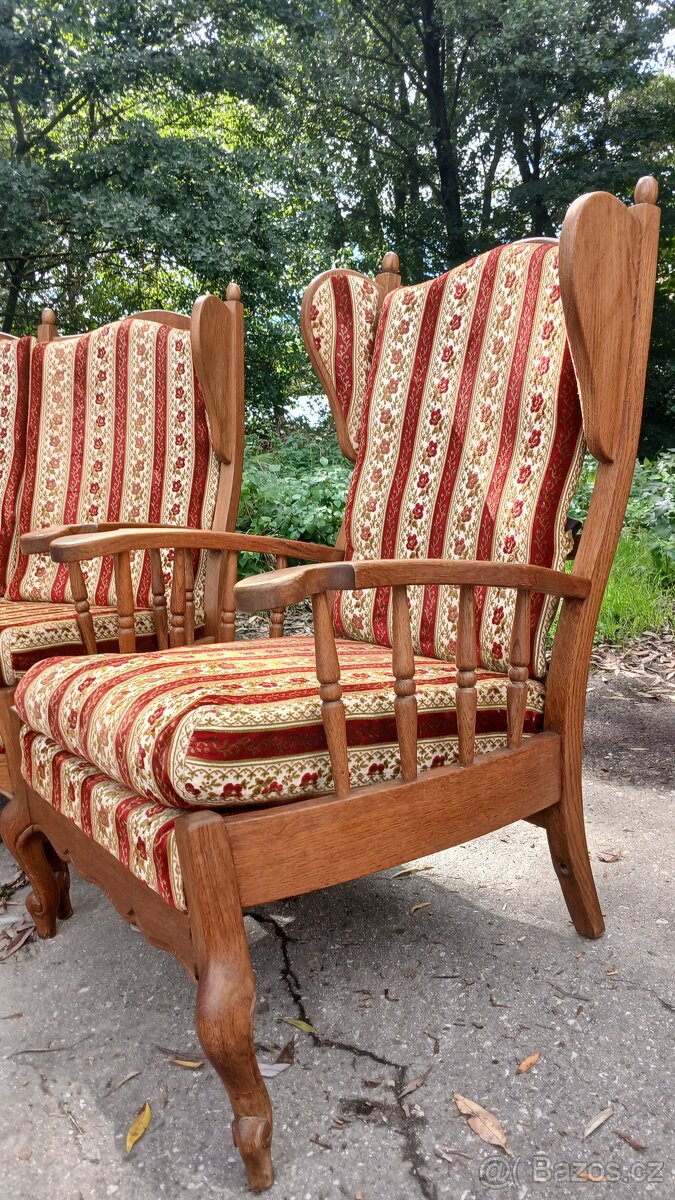 Starožitná sedací souprava 3+1+1 - 4