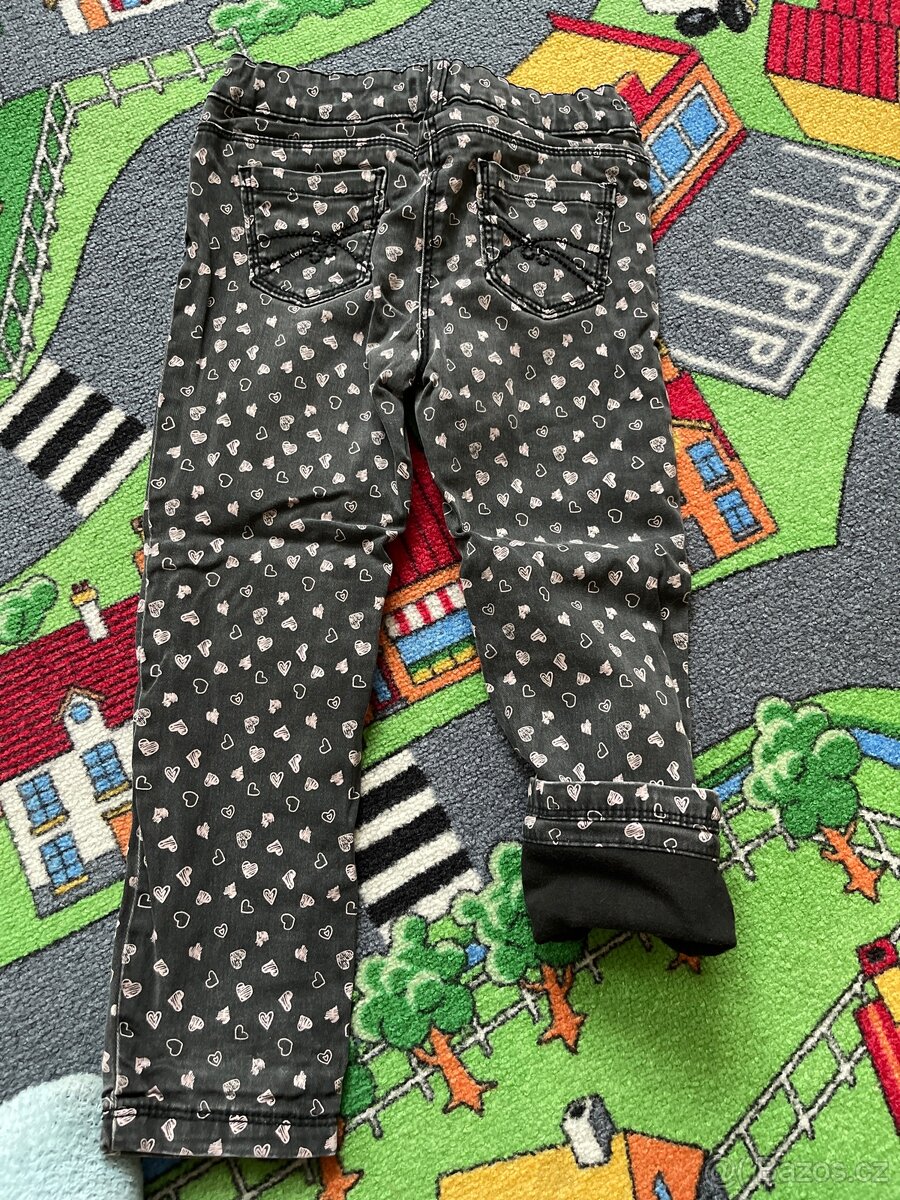 Dívčí zateplené kalhoty 104 - 4