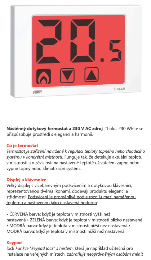 Nástěnný termostat s dotykovým displejem - 4