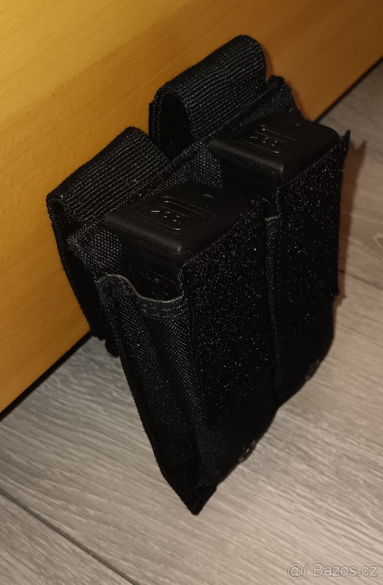 Pouzdro dvojité Molle černé na 2 zásobníky_GLOCK a další - 4