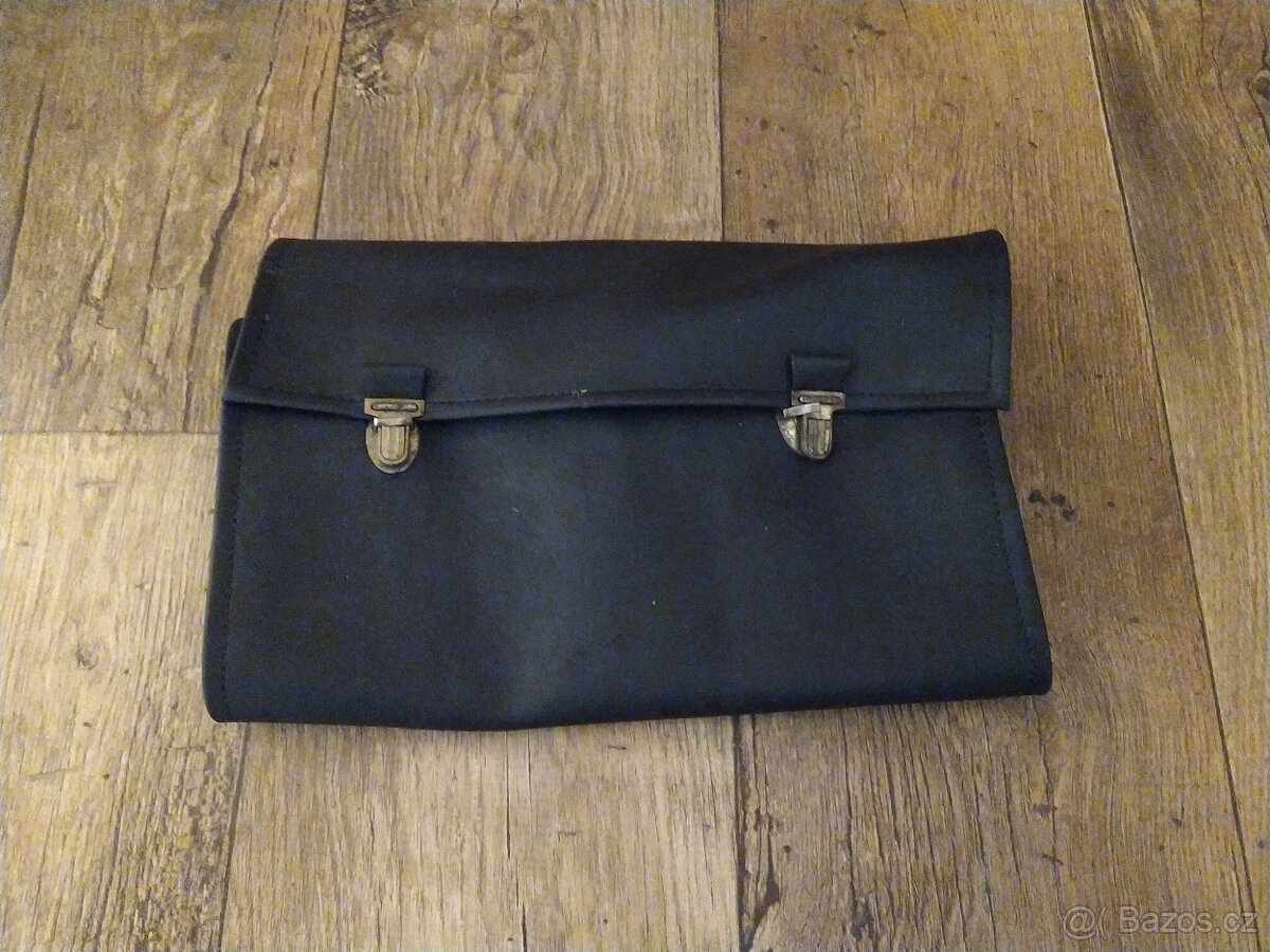 Prodám retro koženou rolovací brašnu na nářadí - 4