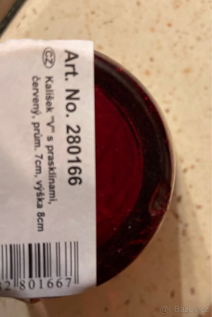 Kalíšky “V” s prasklinovým designem - 4