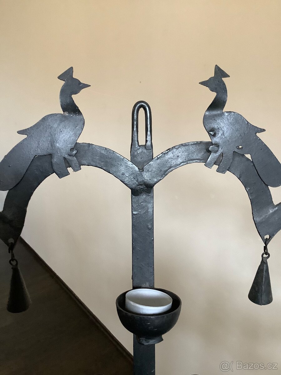 Masivní dekorativní stojan na svíčky - 4