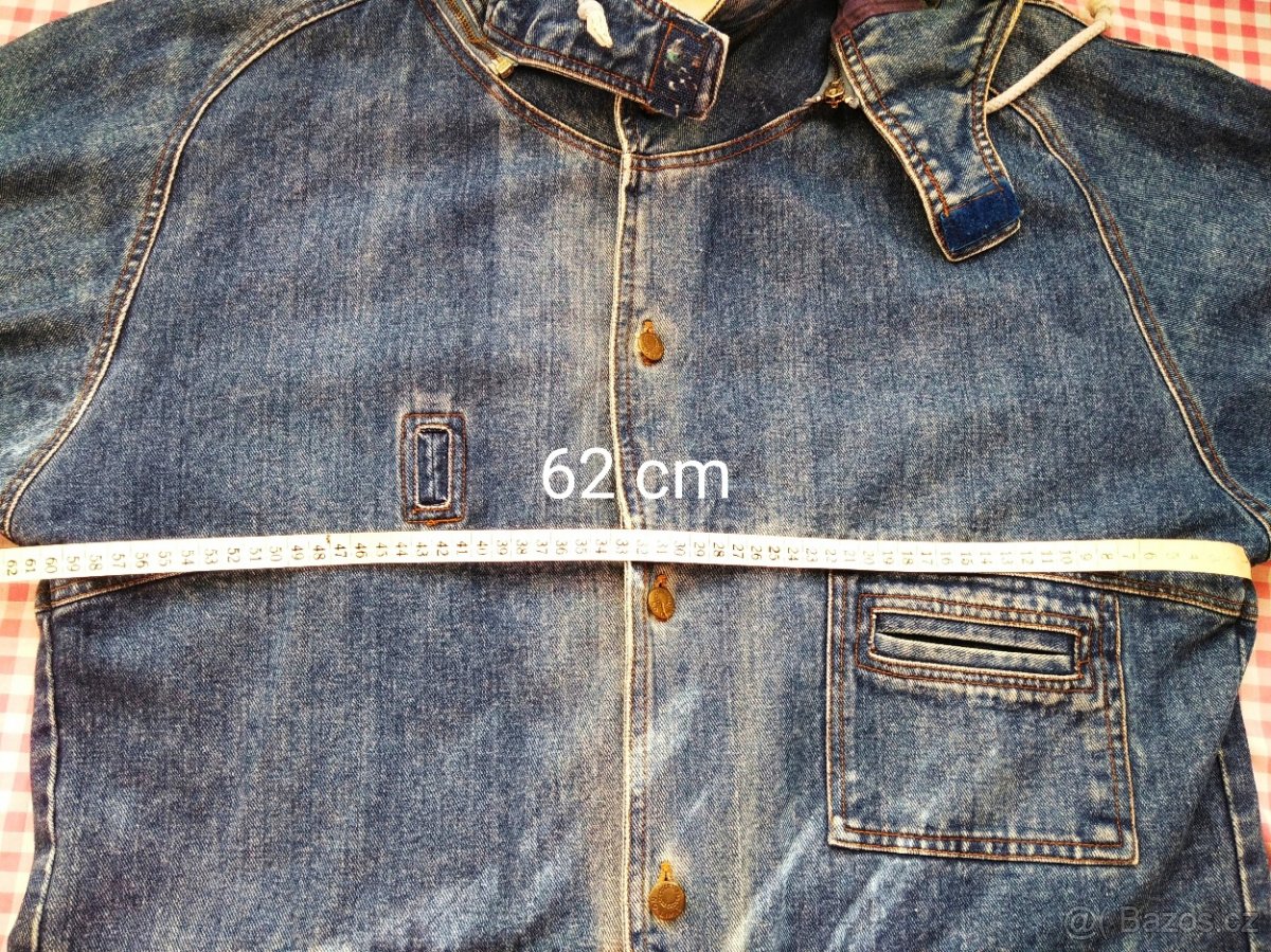 Riflová bunda s kapucí - 4