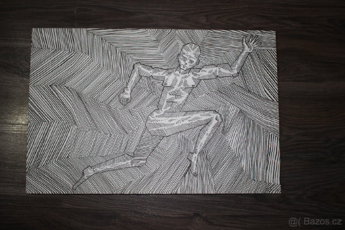 Sada originálních obrazů, perokresba - 4