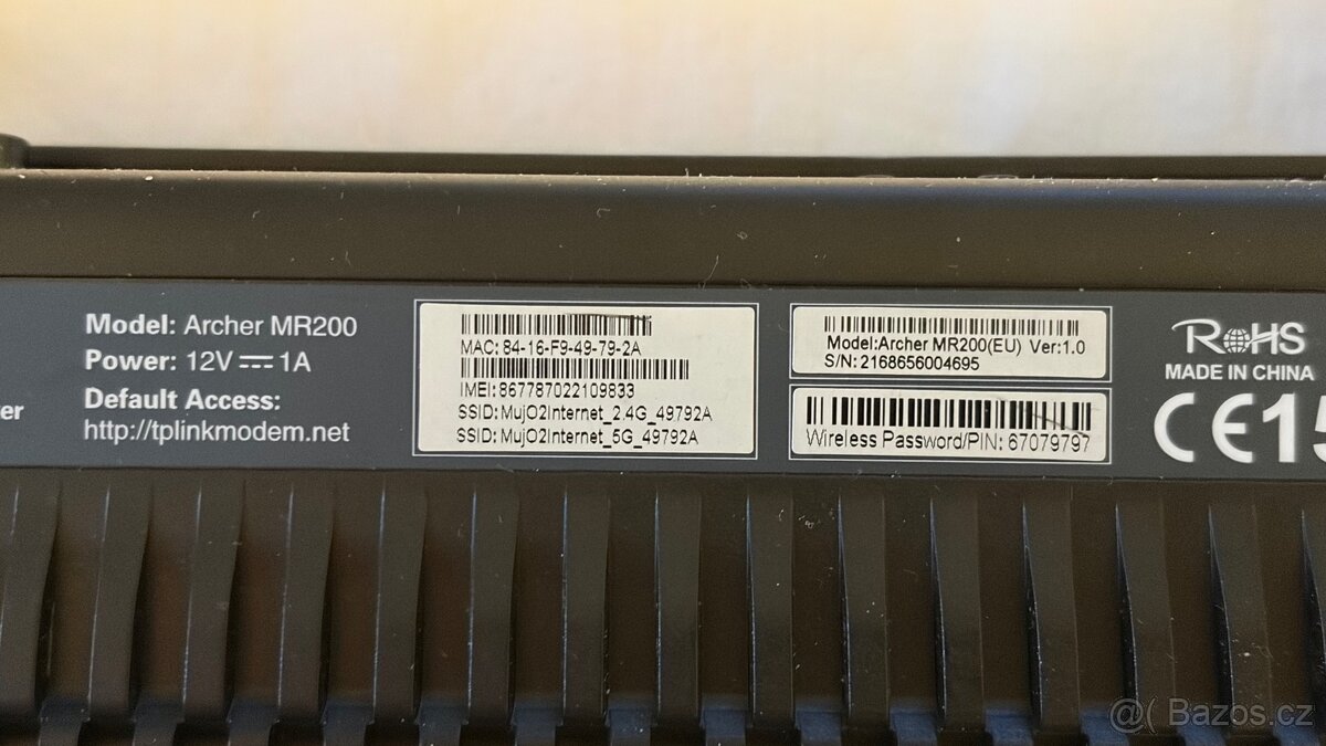 TP-Link Archer MR200 – 4G LTE Wi-Fi router - 4