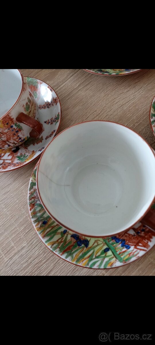 Starožitná čajová sada s japonským dekorem - 4