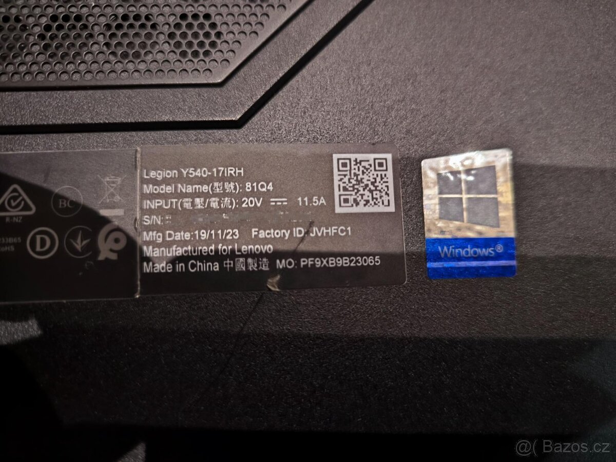 Lenovo Legion Y540-17IRH - RTX2060 - 4