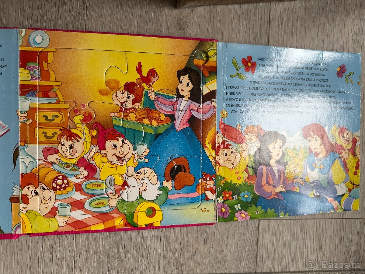Kniha pohádka O Sněhurce + puzzle - 4