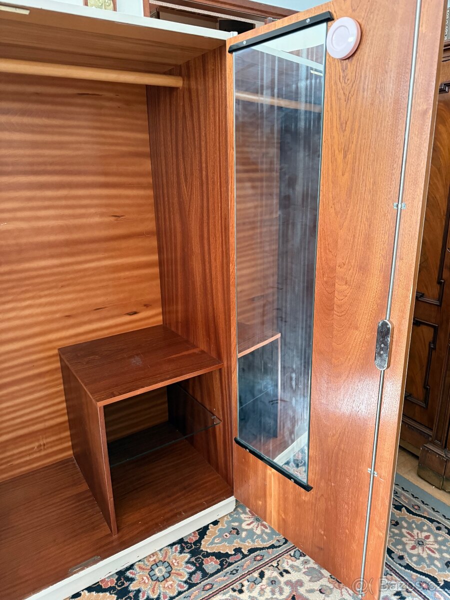 Šatní skříň, bílá - 4