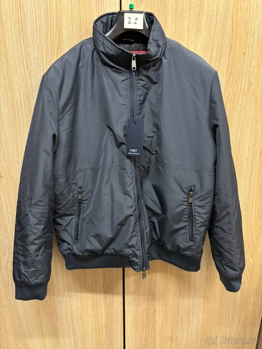 21. Modrá, italská, pánská bunda PBT - 4