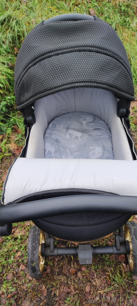 Zlato černý kočárek značky JUNAMA DIAMOND - 4