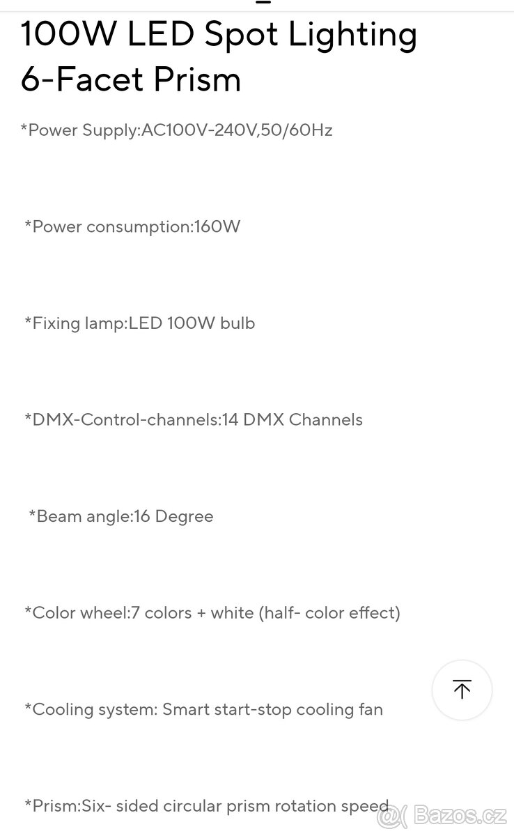 2 kusy led spot Shehds 100W - 4